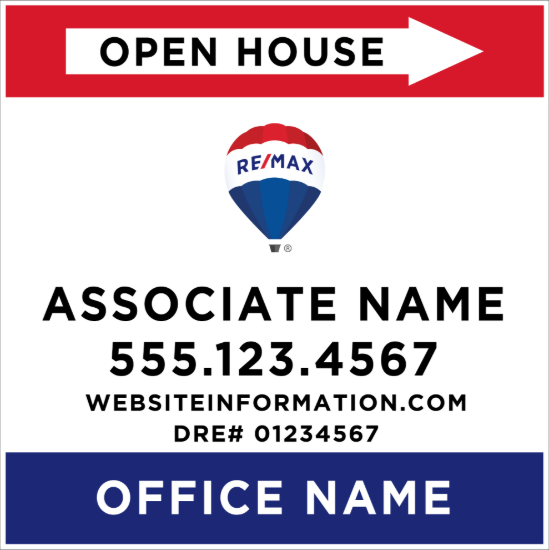 Picture of REMAX 20"x20" O.H. White Super Frame - Standard Sign B - Copy