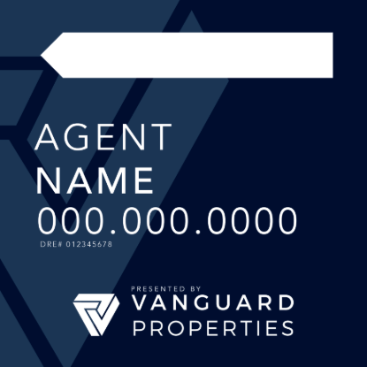 Picture of Vanguard Properties 24"x24" O.H. Black Ultra Frame - Sign B - Copy