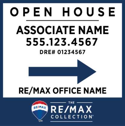 Picture of REMAX Collection 20"x20" O.H. White Super Frame - Standard Sign A - Copy