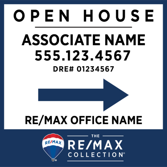 Picture of REMAX Collection 24"x24" O.H. Black Metal Frame - Standard Sign A - Copy
