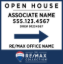 Picture of REMAX Collection 24"x24" O.H. Black Metal Frame - Standard Sign A - Copy