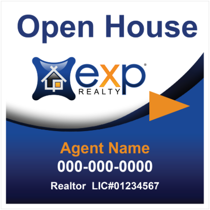 Picture of eXp Realty 20"x20" O.H. Black Super Frame - Classic - Copy