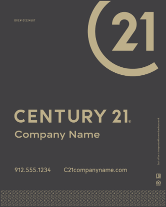 Picture of Century 21 30"x24" Yard - Grey Sign C - Copy