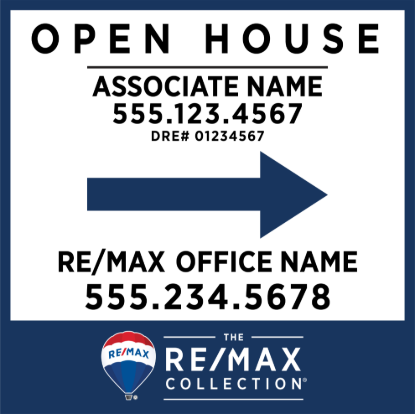 Picture of REMAX Collection 20"x20" O.H. White Super Frame - Standard Sign B - Copy