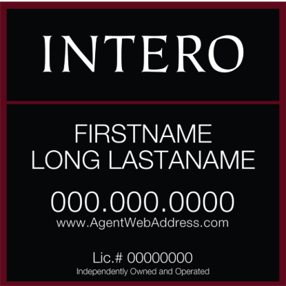 Picture of [OLD] INTERO 18"x18" IFS Condo Sign - Two Line - Copy