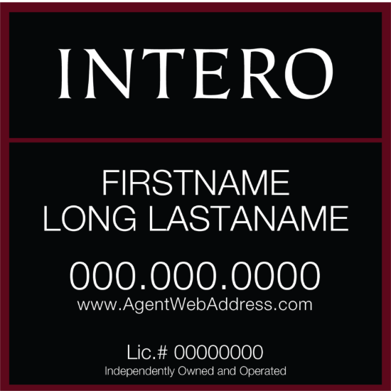 Picture of [OLD] INTERO 18"x18" IFS Condo Sign - Two Line - Copy