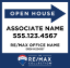 Picture of REMAX Collection 24"x24" O.H. White Metal Frame - Standard Sign C - Copy