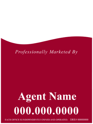 Picture of 24"x30" Yard Sign for KW - Wave - Copy