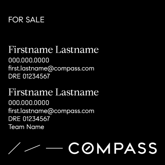 Picture of Compass 24"x24" Yard - Black Sign F - Copy