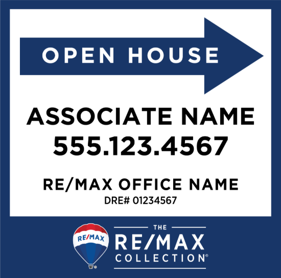 Picture of REMAX Collection 24"x24" O.H. Black Metal Frame - Standard Sign C - Copy