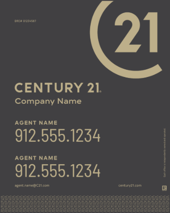 Picture of Century 21 30"x24" Yard - Grey Sign D - Copy
