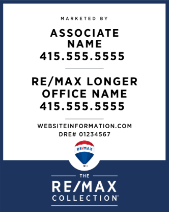 Picture of RE/MAX Collection 24"x30" Yard - Longer Office Name - Copy