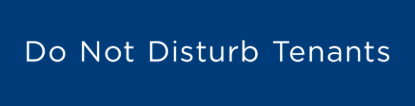 Picture of Vanguard Properties 6"x24" Rider - Do Not Disturb Tenants - Copy