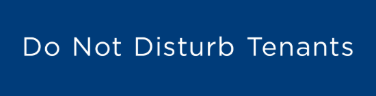 Picture of Vanguard Properties 6"x24" Rider - Do Not Disturb Tenants - Copy