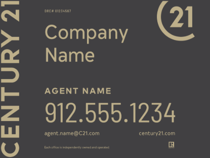 Picture of Century 21 18"x24" Yard - Grey Sign A - Copy