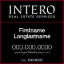Picture of INTERO 18"x18" RES Condo Sign - Two Line - Copy
