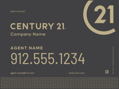 Picture of Century 21 18"x24" Yard - Grey Sign B - Copy