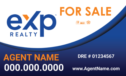 Picture of eXp Realty 18"x30" Yard Sign - Blue - Copy