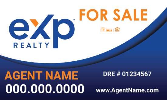 Picture of eXp Realty 18"x30" Yard Sign - Blue - Copy