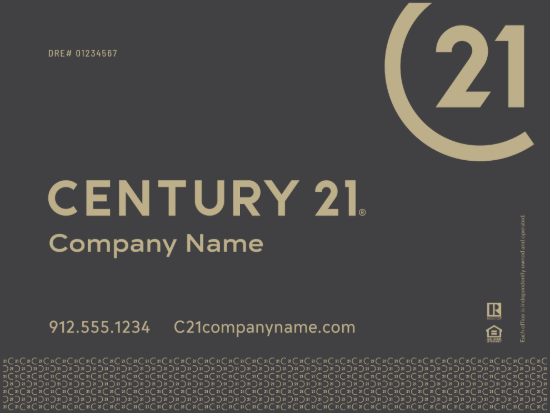 Picture of Century 21 18"x24" Yard - Grey Sign C - Copy