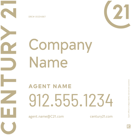 Picture of Century 21 24"x24" Yard - White Sign A - Copy