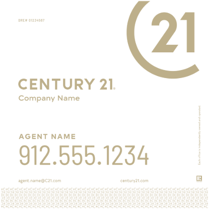 Picture of Century 21 24"x24" Yard - White Sign B - Copy