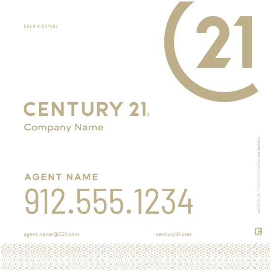 Picture of Century 21 24"x24" Yard - White Sign B - Copy