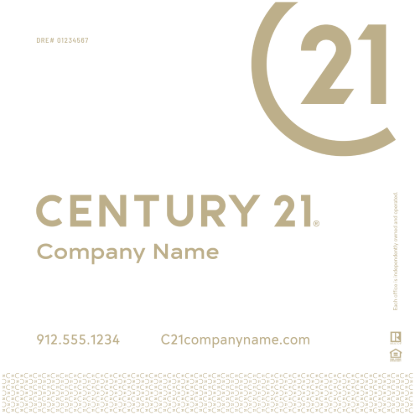 Picture of Century 21 24"x24" Yard - White Sign C - Copy