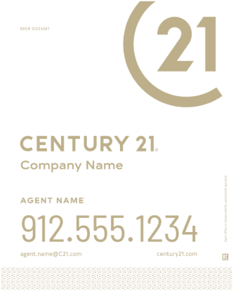 Picture of Century 21 30"x24" Yard - White Sign B - Copy