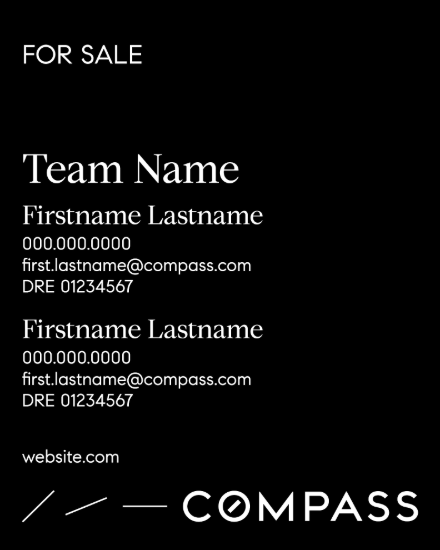 Picture of Compass 30"x24" Yard - Black Sign E - Copy