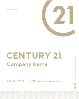 Picture of Century 21 30"x24" Yard - White Sign C - Copy