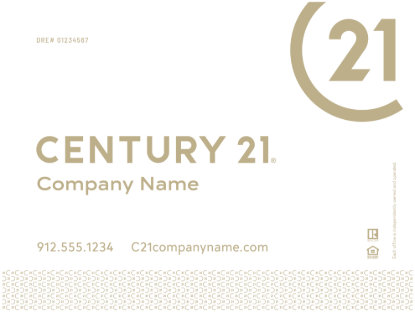 Picture of Century 21 18"x24" Yard - White Sign C - Copy