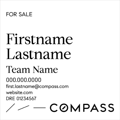 Picture of Compass 24"x24" Yard - White Sign C - Copy