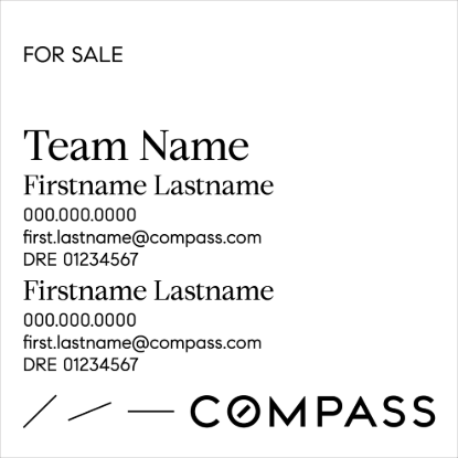 Picture of Compass 24"x24" Yard - White Sign E - Copy
