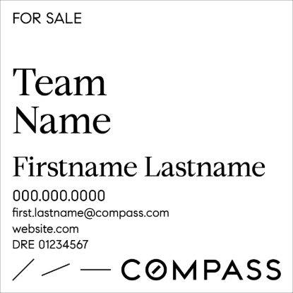 Picture of Compass Condo - White Sign B - Copy