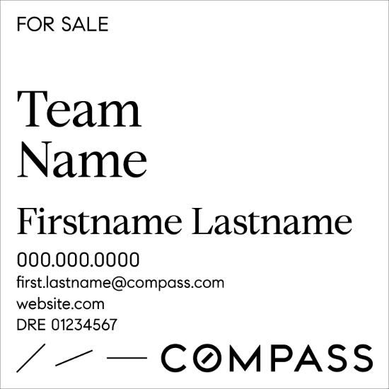Picture of Compass Condo - White Sign B - Copy